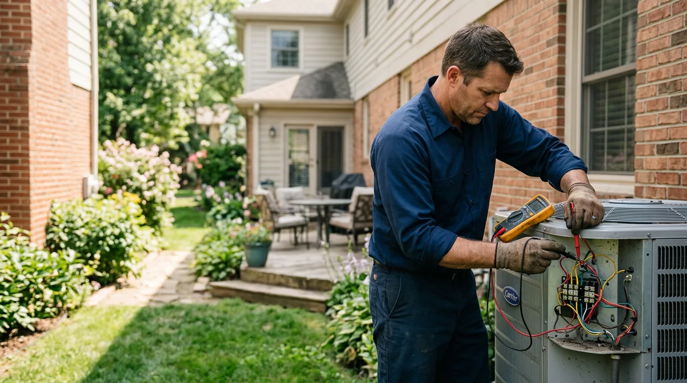 HVAC technician working near Grantham, NH